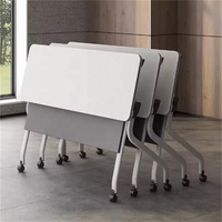 Table pliable de conférence de formation de conception moderne Roues de réunion Confrence Office Desk