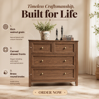 Commode en bois massif Genji Muyu, style tendance, meuble de rangement de chevet pour chambre à coucher, unité de rangement à tiroirs pour la maison, panneau MDF, modèle chinois