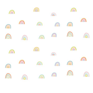 Nuovo ins Creativo Arcobaleno Autoadesivo Della Parete Del Fumetto di Carta Da Parati Per bambini Camera Da Letto Soggiorno Cute Baby Room Decorazione Della Parete Murale - Product Image 5