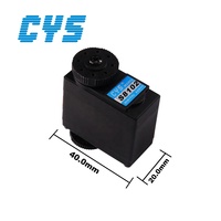 Servomoteur numérique à noyau en fer 12-13kg.cm à couple élevé CYS-S8102 54g à engrenages métalliques pour robot humanoïde, voiture RC et avion (amélioration)