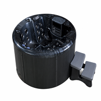 Vente flash : Spa portable pour 4 personnes, bain à remous extérieur avec couverture, massage par bulles, économie d'énergie, chauffage rapide