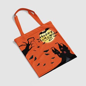 DLBZ Vente en gros Sac fourre-tout en toile de chanvre durable, multifonctionnel, tendance, réutilisable, personnalisé, écologique, pour Halloween - Product Image 2