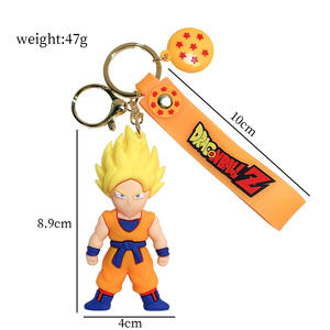 Porte-clés en PVC souple <span class=keywords><strong>3D</strong></span> avec personnages de dessins animés et de films d'animation, accessoire de pendentif - Product Image 6