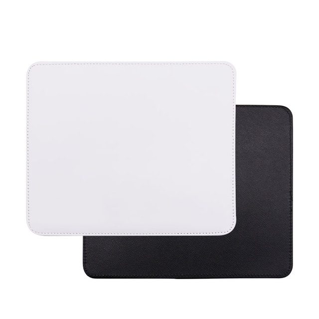Factory Soft Pu Leather Mouse Mat Waterproof Double Sided Office Desk Sublimation Blank Mouse Pad