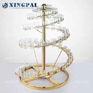 XINGPAI fabrika toptan büfe lüks altın paslanmaz çelik büfe gıda ekran spiral kokteyl düğün parti için <span class=keywords><strong>stand</strong></span>ı - Product Image 5