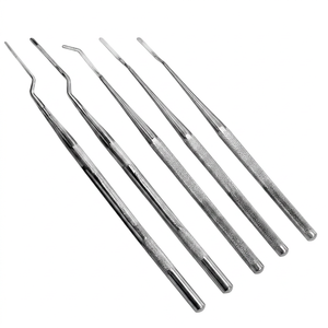 Ensemble professionnel de 5 détartreurs dentaires à double extrémité en acier inoxydable, outil manuel parodontal de qualité médicale, éliminateur de plaque dentaire - Product Image 1