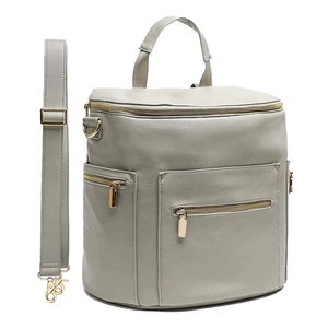 Sac à langer de luxe Mami, imperméable, grande capacité, sac à dos pour maman, sac de voyage pour bébé, sacs en cuir pour maman, multifonction, 2022 - Product Image 1