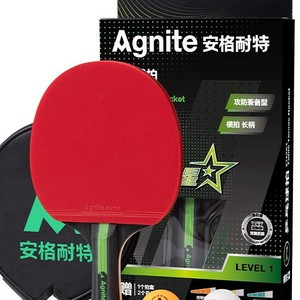 Agnite Table Tennis Racket Level 1 Long Handle Attack Defense Hybrid Shakehand Penhold - Product Image 1