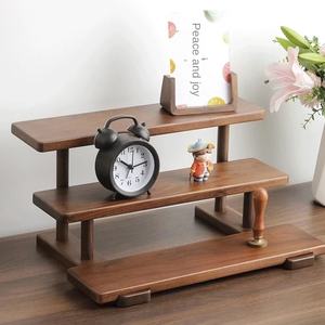 ที่จัดระเบียบโต๊ะวอลนัทแข็งสำหรับตกแต่งบ้านสำนักงานหนังสือแต่งหน้าเครื่องประดับดีไซน์ทันสมัยพร้อมเครื่องมือทำค<span class=keywords><strong>ว</strong></span>ามสะอาดไม่จำเป็นต้องประกอบ - Product Image 2