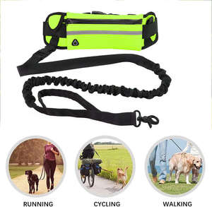 Nouvelle laisse de luxe mains libres pour chien avec ceinture ajustable, réfléchissante et amortissante en nylon élastique - Product Image 5