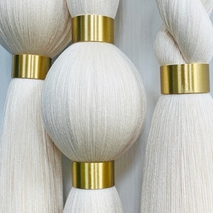 Lussuoso Quadro da Parete in Macramè con Dettagli Dorati per Arredamento di Salotti e Ingressi di Alta Gamma - Product Image 5