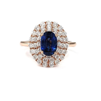 Üst Düzey 18 Ayar Beyaz Altın Klasik Safir Merkez Taşlı Brillant Kesim Kanal Yerleşimli 1.43 Karat Unisex Alyans Özel Tasarım