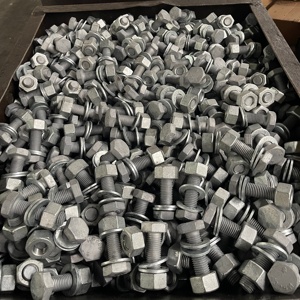 Bu lông lục giác mạ kẽm nhúng nóng HDG, chất lượng cao, xuất xứ Trung Quốc, cỡ M12-M30, tiêu chuẩn A307 A325, cấp <span class=keywords><strong>8.8</strong></span>, dùng cho kết cấu - Product Image 4
