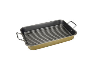 Plat à rôtir rectangulaire personnalisé avec grille en acier au carbone, grande capacité, compatible four, antiadhésif, pour la cuisine et le barbecue - Product Image 5