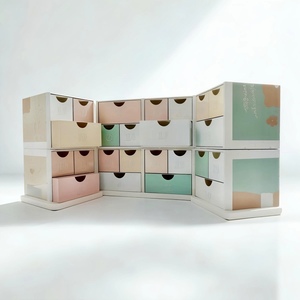 Cấp bằng sáng chế tùy chỉnh Infinity Twist Advent lịch 24 xoay bất ngờ giáng sinh ma thuật cubestress cứu trợ quà tặng trong một moq 50 cái - Product Image 1