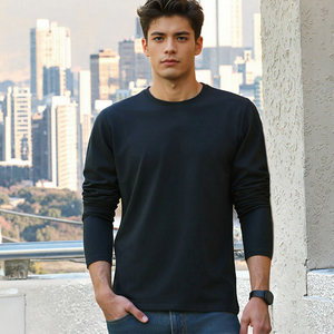 Maglia Termica a Maniche Lunghe da Uomo 2026 in Modal, Tinta Unita, Casual, Comoda, Anti-Pilling, Traspirante, Perry Burry - Product Image 3