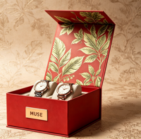 Boîte cadeau de luxe pour montre en carton rigide avec insert en velours, fermeture magnétique, logo personnalisé en feuille d'or, faible MOQ, service OEM ODM