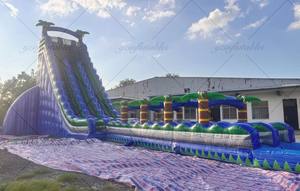 <span class=keywords><strong>Toboggan</strong></span> aquatique gonflable commercial en marbre de 40 pieds avec piscine, <span class=keywords><strong>toboggan</strong></span> aquatique pas cher pour adultes à vendre, double <span class=keywords><strong>toboggan</strong></span>, deux voies - Product Image 2