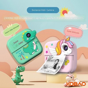 Nouvel appareil photo instantané thermique pour enfants, double caméra, thème licorne, mignon, haute définition, pour l'international - Product Image 2
