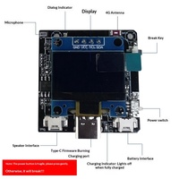 Carte de développement Wi-Fi à commande vocale avec écran OLED, haut-parleur et kit batterie lithium rechargeable pour la création de dispositifs intelligents DIY