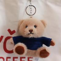 En gros, mini porte-clés ours en peluche adorable avec logo personnalisé sur t-shirt, pour cadeaux, fêtes et anniversaires