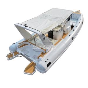 Bateau pneumatique de luxe <span class=keywords><strong>Patrol</strong></span> CE 28 pieds 860 avec coque en fibre de verre, plancher en EVA, Orca Hypalon, pour loisirs familiaux, blanc, avec T-TOP - Product Image 6