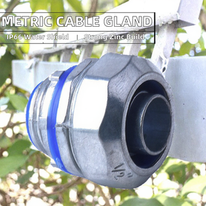 Hoonsun Presse-étoupe métrique personnalisé en alliage de zinc, raccord de tuyau, adaptateur de connexion de câbles d'alimentation basse tension IP66 - Product Image 2