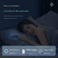 Mini haut-parleur ultra-fin sans fil portable à conduction osseuse, lecteur de musique, prend en charge les cartes TF, aide au sommeil, haut-parleur pour oreiller