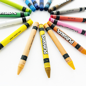 Crayones Lavables y Borrables No Tóxicos al por Mayor, Juego de 16 Colores, Crayones de Cera Jumbo con Certificación CE para Niños - Product Image 2
