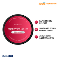 Pochettes énergétiques multi-saveurs à la menthe, aux fruits et au café, pour l'énergie orale et les fonctions nootropiques