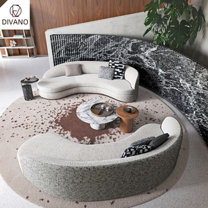 Turnkey Solution Custom Italian Luxury Living Room Modern Beige Chesterfield Luxury Furniture Set DV-05 Modern Living Room <b>Sofas</b> - Product Image 1
