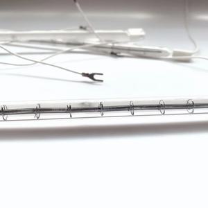 Lampe chauffante solaire infrarouge <span class=keywords><strong>halogène</strong></span> extérieure à quartz blanc semi-transparent SK15 haute température pour animaux de compagnie - Product Image 5