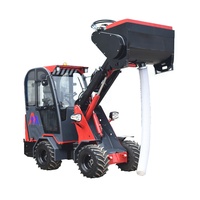 Supplier Loader Teleskopik China Grosir Mini Wheel Loader Artikulasi dengan Bucket dan Forklift 1000kg M910