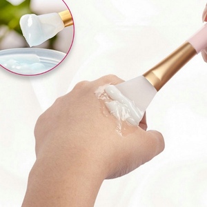 Brocha de Silicona Suave para Mascarillas Faciales, Doble Cabeza con Cuchara, Aplicador para Mezclar Mascarillas de Lodo DIY, Herramientas de Belleza para el Cuidado de la <span class=keywords><strong>Piel</strong></span> - Product Image 2