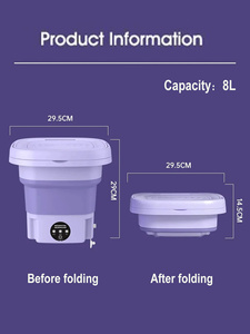 Portable Washing Machine Dormitory Hot Lavadora Portatil Large Home Car Outdoor Hine Wholesale All-In-One In Stock Top-Load