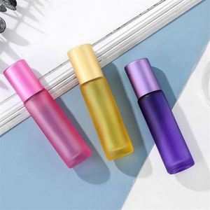 5ml 10ml Crystal Fancy Empty Glass Roll on Bottle with Plastic Cap for Essential Oil <b>Perfume</b> & Deodorant 100pcs Screen Printing - Product Image 5