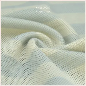 Pique Jersey Organic Merino Wool Blends Knit Fabric 73%W 27%C For Sweater Dress T-shirts