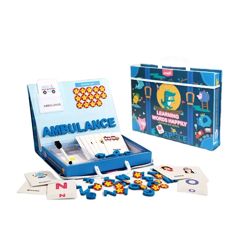 Hot Selling Learning Woorden Magnetisch Spel Puzzelspeelgoed Op Maat Voor Kinderen