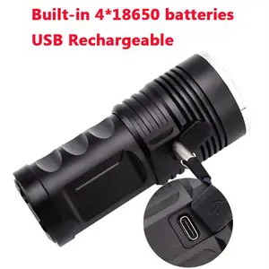 45W High Power Uv Zaklamp Usb Type C Recharge 18650 Batterij Blacklight Uv Torche Oplaadbare Met Black Filter