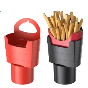 ที่วางเฟรนช์ฟรายส์ที่วางแก้วชั้นวางเครื่องดื่มอัตโนมัติที่เก็บของในรถอเนกประสงค์สำหรับทานของว่างในรถ - Product Image 2