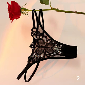 <span class=keywords><strong>String</strong></span> de Style européen de haute qualité pour les femmes <span class=keywords><strong>String</strong></span> de conception exquise Sexy découpe confortable respirant dames dentelle maille G-<span class=keywords><strong>string</strong></span> - Product Image 2