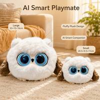 Jouet en peluche hibou interactif AI de Noël avec chat vocal, reconnaissance d'émotions, capteur tactile, éclairage, contrôle à distance par application, compagnon intelligent