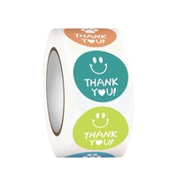 Étiquettes autocollantes personnalisées imprimées sur vinyle, imperméables, pour emballages cadeaux, décoratives, transparentes, rondes, avec logo de marque