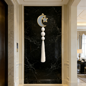 <span class=keywords><strong>Tapiz</strong></span> de Macramé Grande y Único con Estrellas y Luna, con Borlas y Espejos, Decoración de <span class=keywords><strong>Pared</strong></span> <span class=keywords><strong>para</strong></span> el Hogar, Arte Decorativo <span class=keywords><strong>para</strong></span> el Comedor - Product Image 6