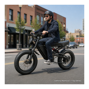 US Warehouse 48V Smart Electric for Adults Lithium Battery Tire Bicycle Fat Bike E-Bike Elektrische Fiets Ebike - Product Image 1