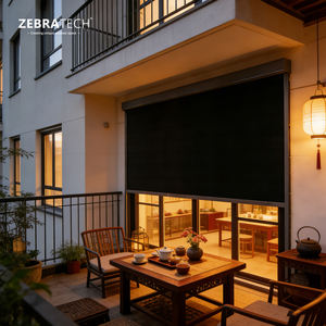 <span class=keywords><strong>Tende</strong></span> Elettriche Filtranti per Esterni Orizzontali e Verticali in Tessuto Impermeabile con Motore Intelligente e Sistema Zip per Grandi Vetrate - Product Image 1