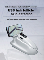 Detektor Folikel Rambut Kulit Kepala Definisi Tinggi dengan Koneksi USB untuk Ponsel/iPad/Komputer, Probe untuk Analisis Rambut di Rumah