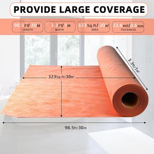 <span class=keywords><strong>Feutre</strong></span> pare-vapeur en rouleau de membrane imperméable PE orange réutilisable pour la construction de toit, de mur et de plancher de <span class=keywords><strong>piscine</strong></span> - Product Image 5