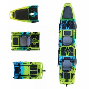 Kayak modulaire de pêche à pédale Kayak à pédale pour 2 personnes Kayak pliant détachable avec pédale fabriqué <span class=keywords><strong>en</strong></span> Chine 3 ans de canoë - Product Image 2