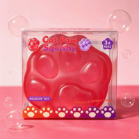 Jouet Squishy en forme de patte de chat à l'huile de coco et à la vaseline - Jouet anti-stress à récupération lente, unisexe, boîte surprise, pour tous les âges, vente en gros